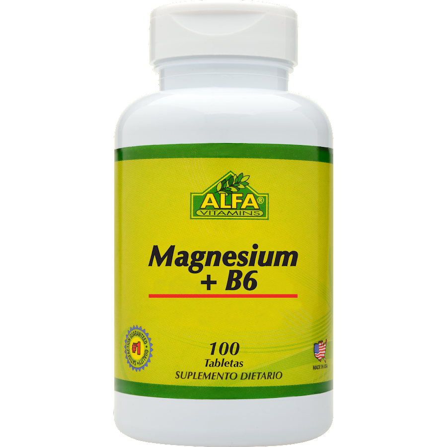 Magnesium + B6  Alfa VItamins x 100 Tabletas