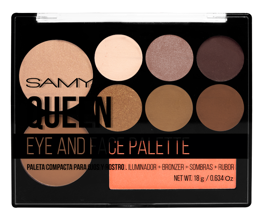 Paleta Para Ojos y Rostro Queen Samy x 18g