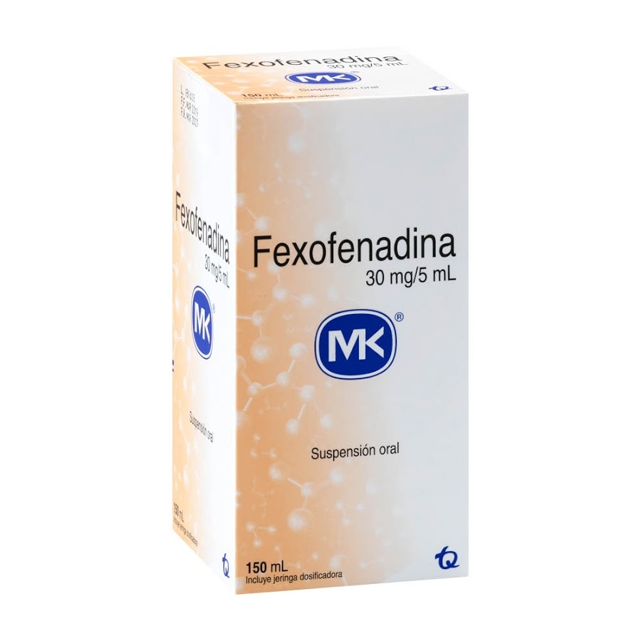 Fexofenadina Mk 30Mg/5Ml. Suspensión Oral Frasco X150Ml.