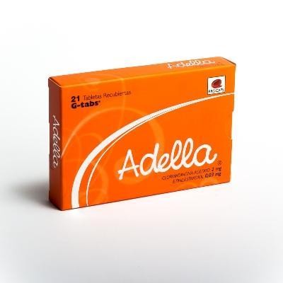 Adella G Tabs 2/0.03Mg Tab.Caj.x21Tab.PRO Clormadinona Etinilestradiol