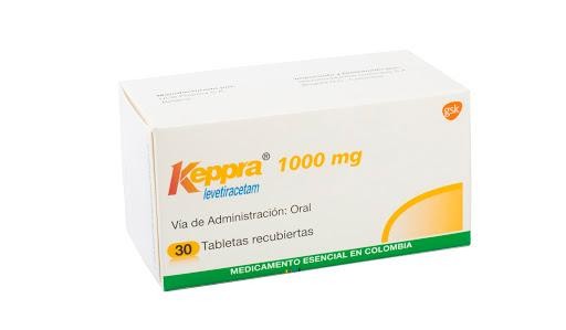 Keppra 1000Mg Tabletas Caja x30Tab. GSK Levetiracetam -Rg$-