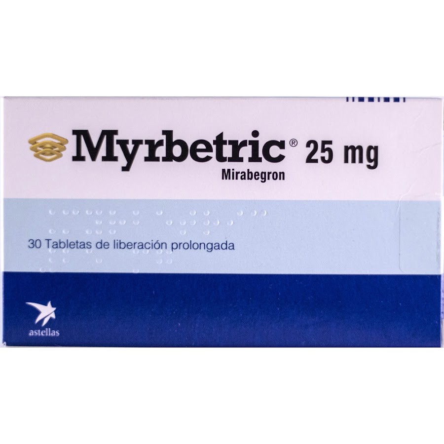 Myrbetric 25Mg Mirabegron Astellas Caja x 30Tab