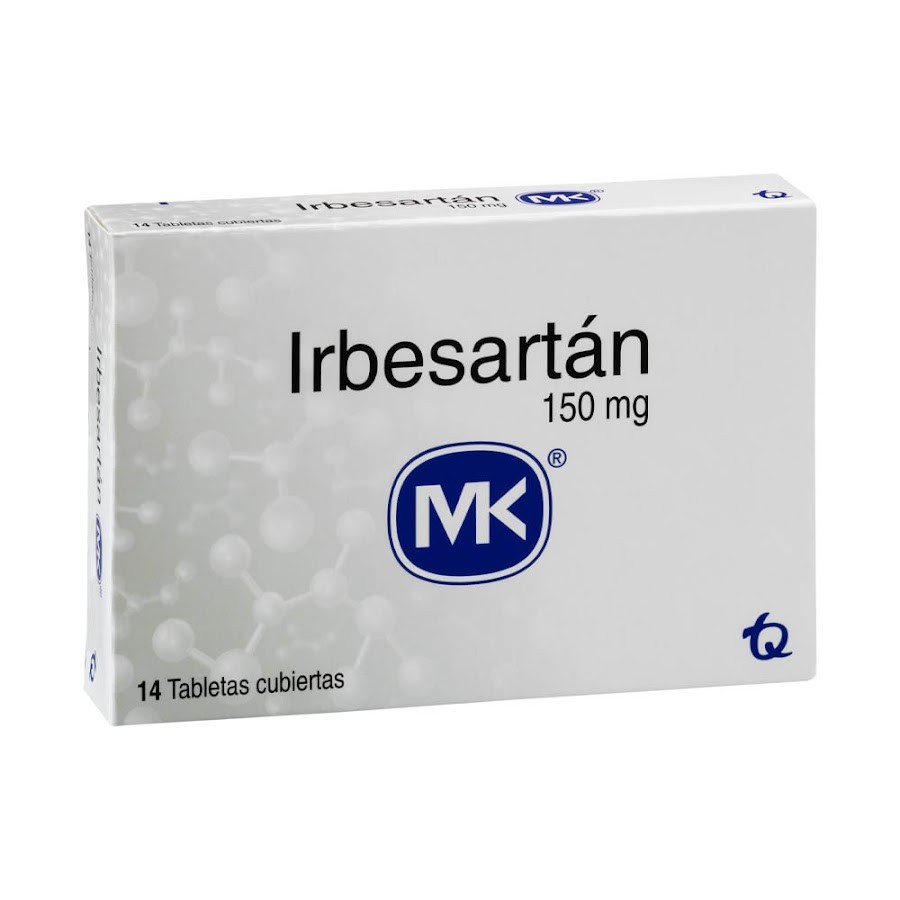 Irbesartán MK 150mg Tableta Caja x14Tableta