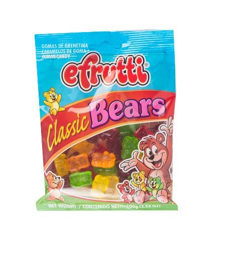Gomas E.Frutti Gummi Bears Las Originales Importado Paquete X100G.