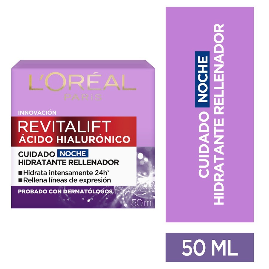 Crema Noche L'oréal Dermo Expertise Ácido Hialurónico