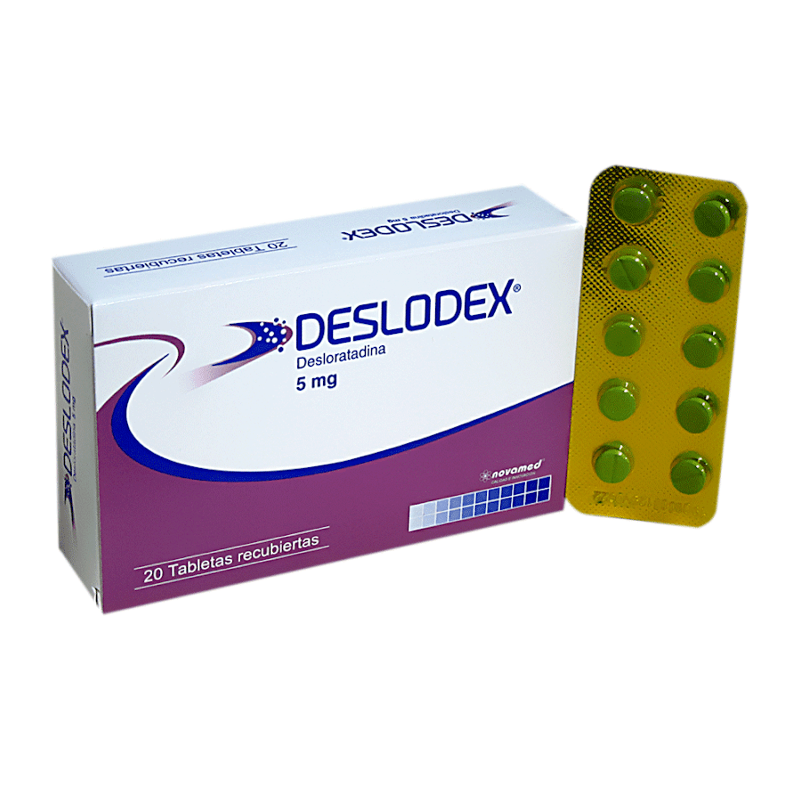 Deslodex 5mg Desloratadina caja x 20 Tabletas