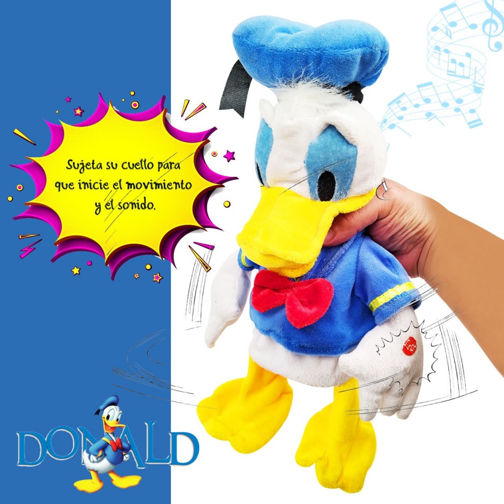 PATO DONALD JUEGOS JUGUETES DISNEY DIDÁCTICO NIÑOS MUÑECOS PELUCHE