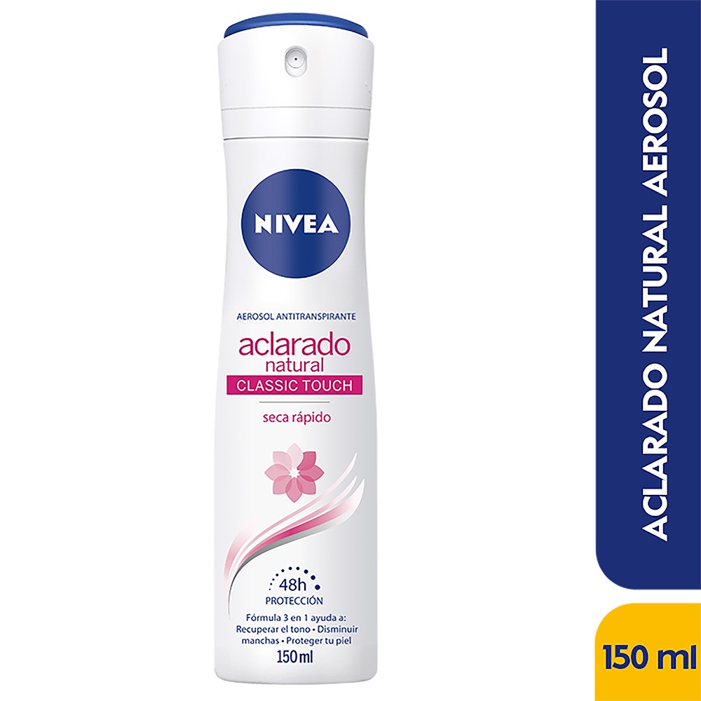 DEO AERO ACLARADO NATURAL NIVEA x 150GR