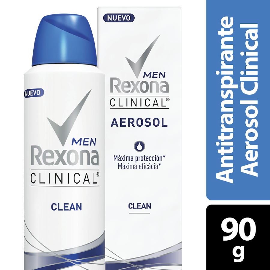 Desodorante Rexona Men Clean Aerosol x90gr
