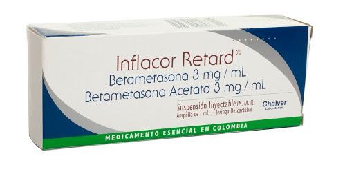Inflacor Retard 3Mg Solución Inyectable X1Amp. Chalver Betametasona