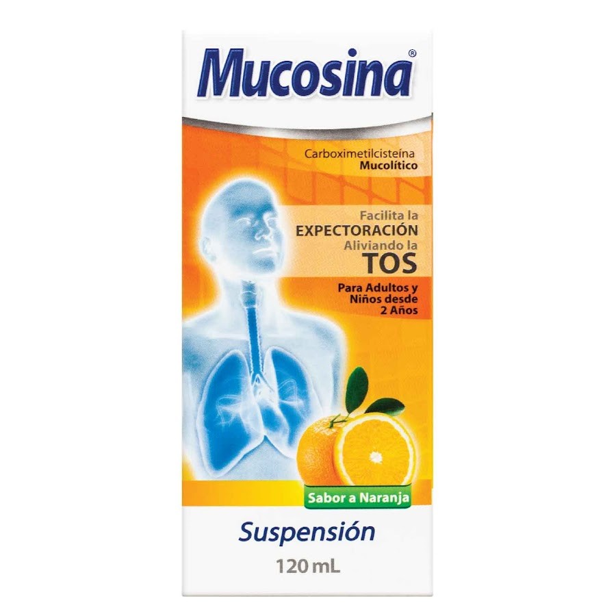 MUCOSINA Naranja Sus. Oral Frasco x120Ml. PFIZER Carboximetilcisteína