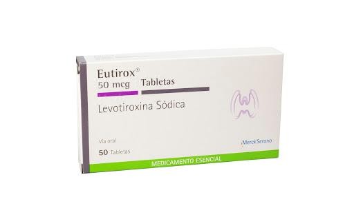 Eutirox 50Mcg Tabletas Caja x50Tab. Merck Levotiroxina Sódica