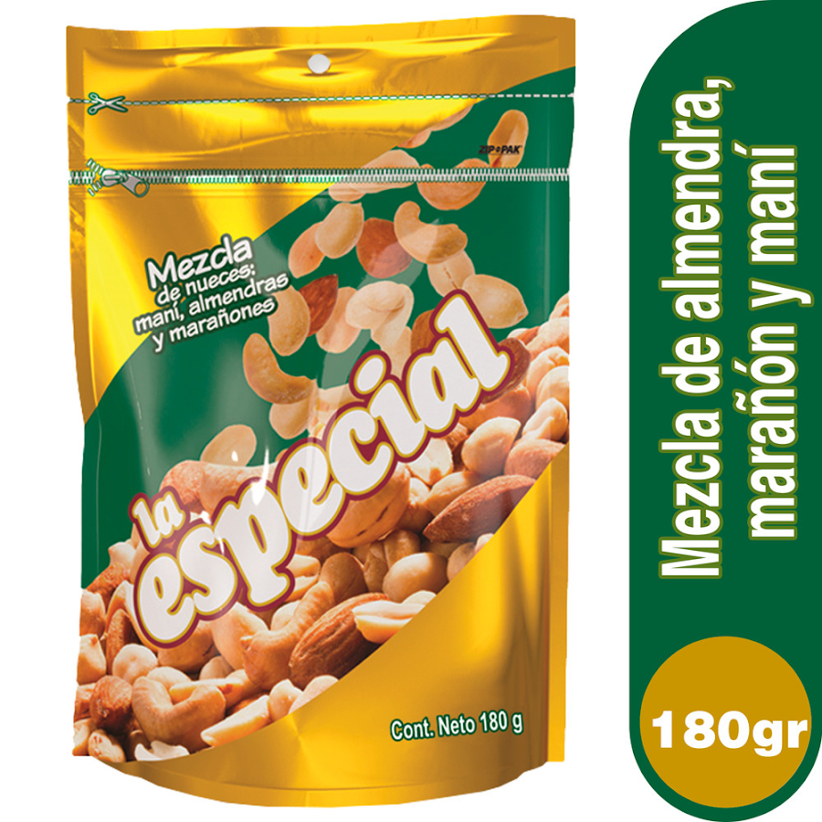 MANÍ LA ESPECIAL CON NUECES ALMENDRA MARAÑONES X180G