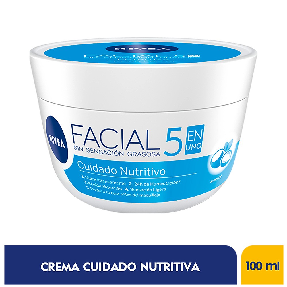 CREMA NIVEA CUIDADO NUTRITIVO  X 100ML