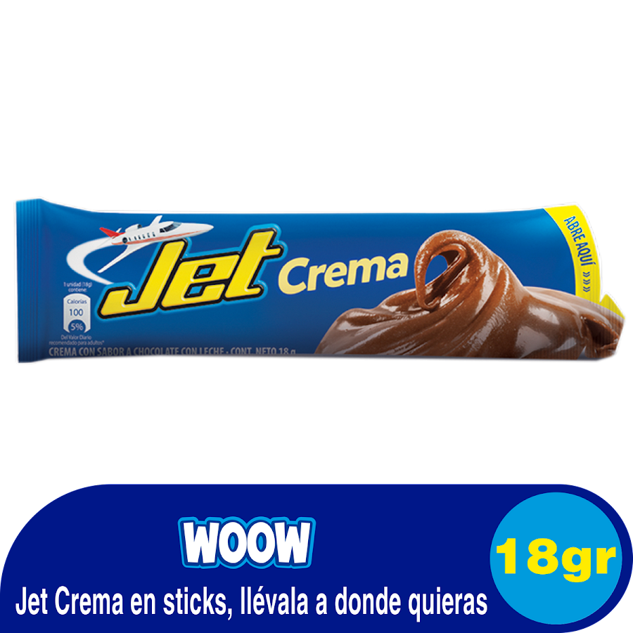Chocolatina Jet Crema Stick x 18gr