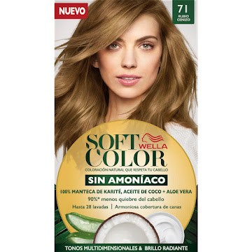 TINTE WELLA SOFT COLOR RUBIO CENIZO N° 71 X1UND SIN AMONIACO