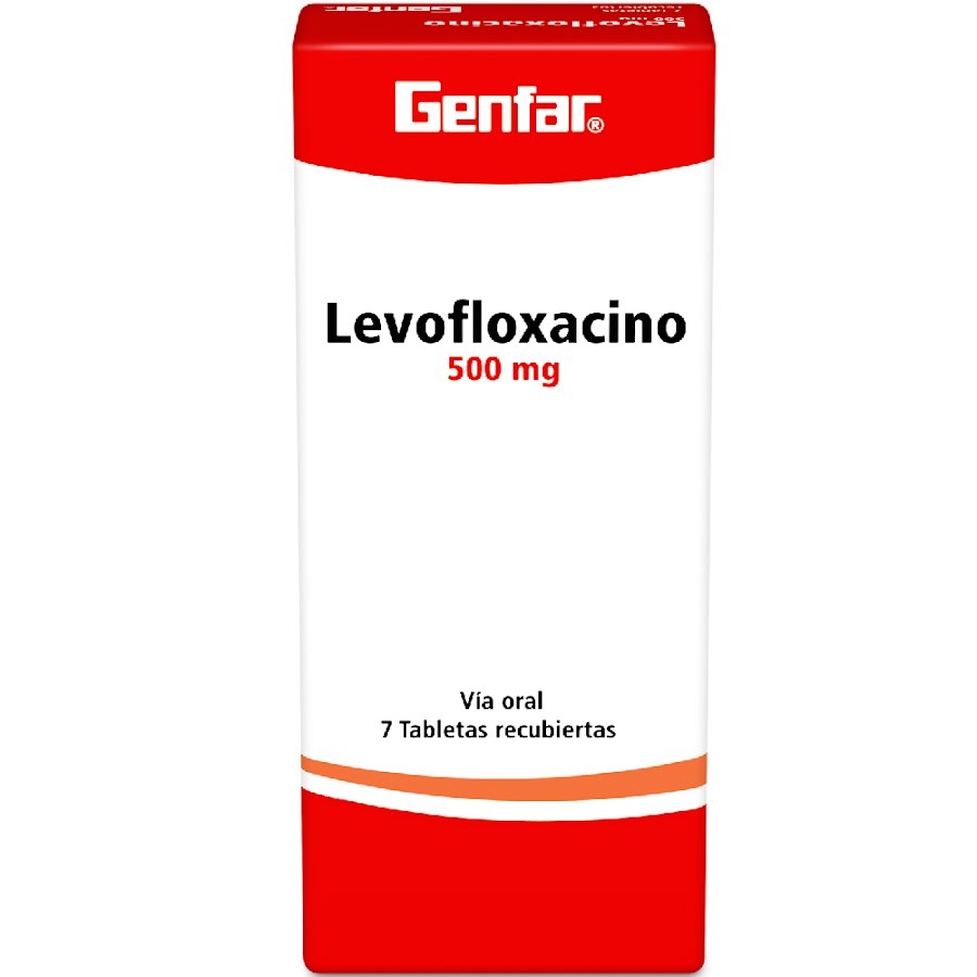 Levofloxacino Genfar 500Mg Tabletas Caja X7Tab.
