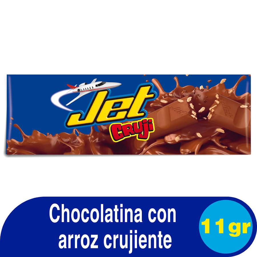 Chocolatina Jet Cruji con Arroz Crujiente x11g