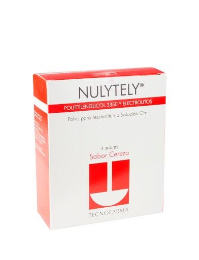 Nulytely Cereza Sol.Oral Caj.x4Sob.TEC Polietilenglicol 3350 Bicarbona