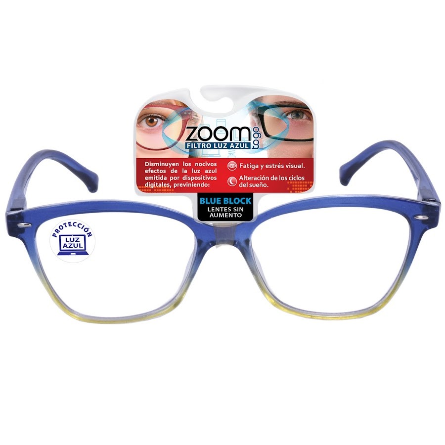 Gafas Proteccion Luz Azul L Lentes con fitro montados en marcos plásticos
