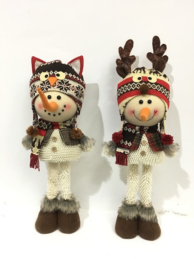 $Muñeco Navideño Grand Sentado con Gorrito Gato/Reno X1Und Nav19