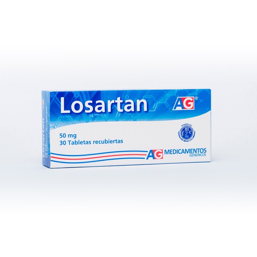 Losartan Potasico 50Mg AG Caja x 30Tab