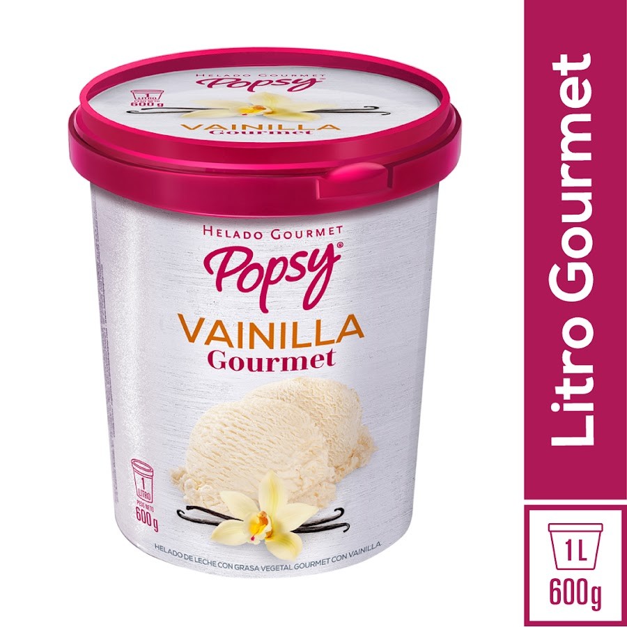Helado POPSY Vainilla Gourmet x1L.