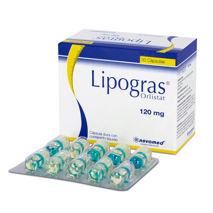 Lipogras 120Mg Cápsulas Caja X30Cap. Novamed Orlistat