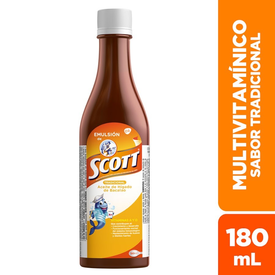 Multivitamínico Emulsión SCOTT Tradicional x180Ml