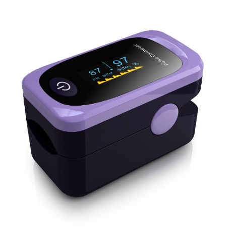 Pulsoximetro HomeLife Adulto Pediátrico Color Purpura x 1Unidad