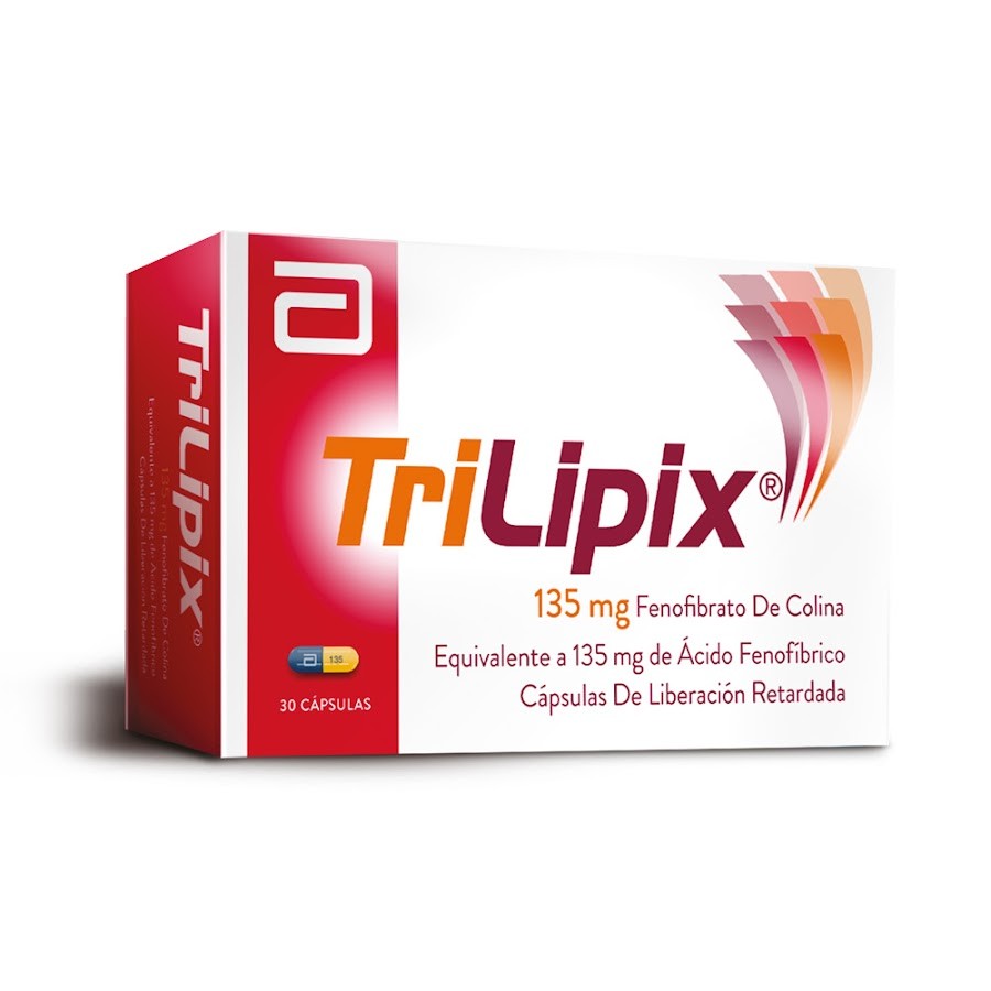Trilipix 135Mg Cápsulas Caja X30Cap Abbott Fenofibrato Colina