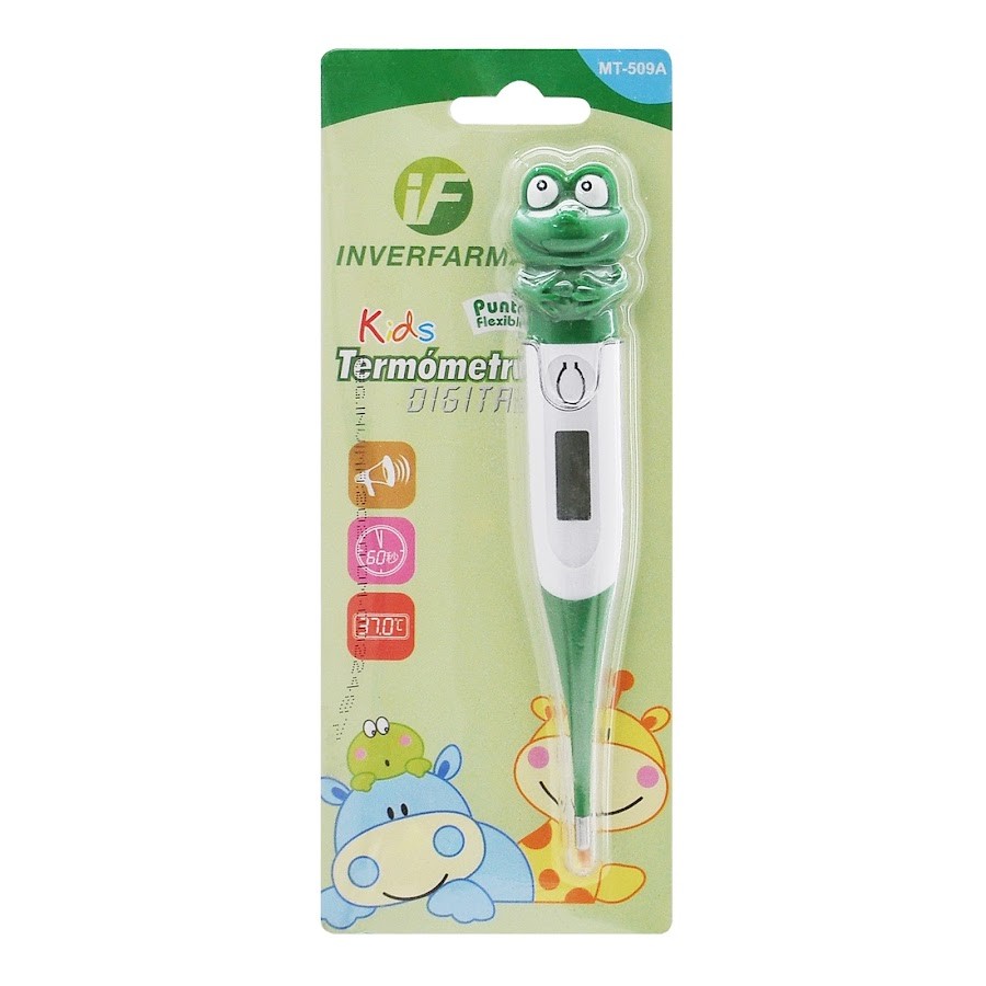 Termómetro Digital Infantil Punta Flexible Inverfarma x 1und