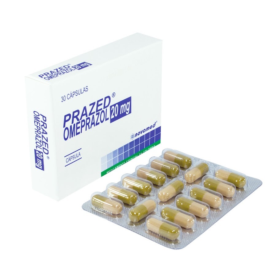 Prazed 20Mg Cápsulas Caja x30Cap. Novamed Omeprazol