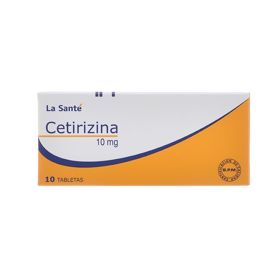 Cetirizina La Santé 10Mg Tabletas Caja X10Tab.