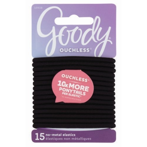 Elasticos Medianos negros Goody x 15 unidades