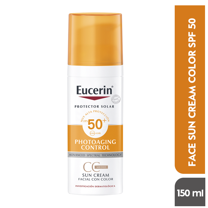 Crema EUCERIN Sun Creme facial Color fps 50+ x50ml
