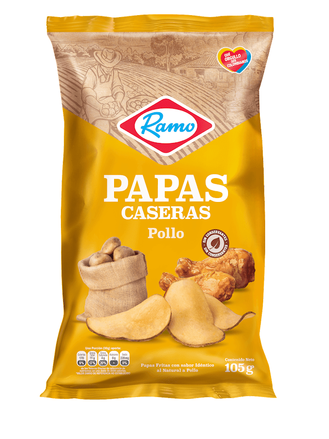 Papas Ramo Caseras Sabor a Pollo x 105Gr
