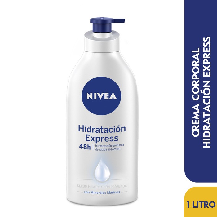Crema NIVEA Corporal Hidratación Express Hydra IQ* x1000Ml
