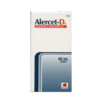 Alercet-D 5/10Mg Jarabe Frasco x60Ml. Procaps Cetirizina Fenilefrina