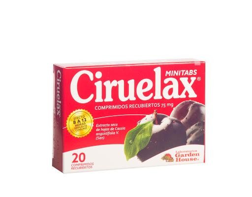 CIRUELAX COMPRIMIDOS CAJA X20COM GARDEN HOUSE HOJAS CASSIA FRUTOS SEN