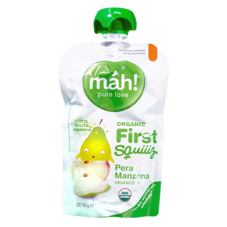 Compota inf. máh! Pure Love Pera Manzana X 90 GR X 1 UND