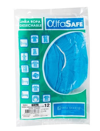 Gorro Alfa Trading Ajustables Azul X12Und.