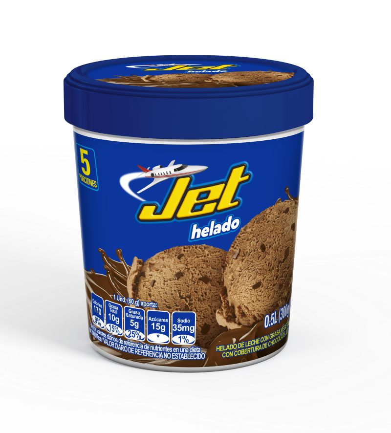 Helado Jet Sabor Tradicional de Chocolate x 300Gr
