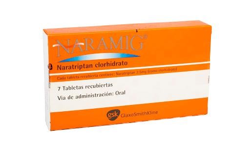 Naramig 2.5Mg Tabletas Caja x7Tab. GSK Naratriptan Clorhidrato