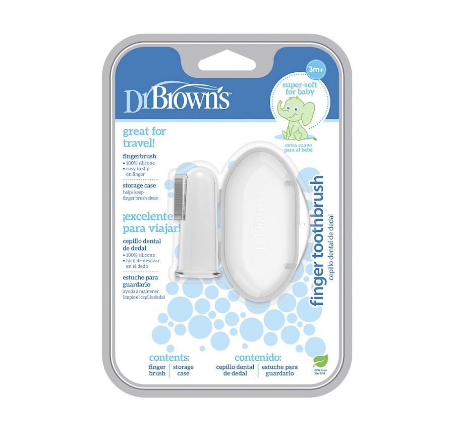 Cepillo de dientes en silicona dr brown's x 1und