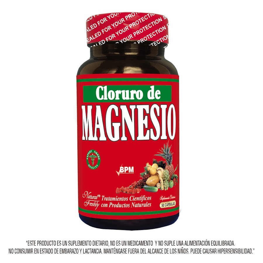 Cloruro De Magnesio 100/70Mg Fco.x50Cap. NAT Magnesio Vitamina D