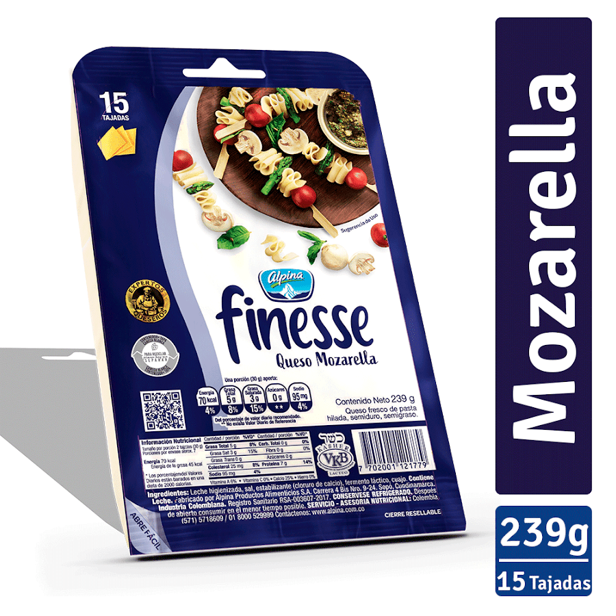 QUESO ALPINA FINESSE TAJADO SEMIDURO SEMIG. X239G