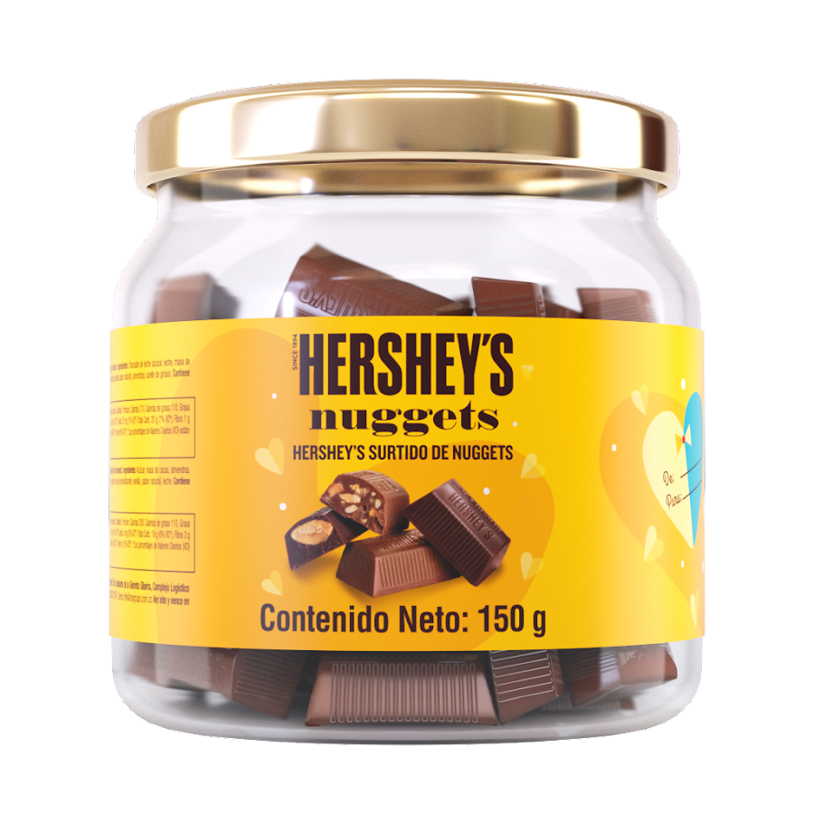 Bombonera Hersheys Nuggets Surtidos Amor y Amistad x150gr