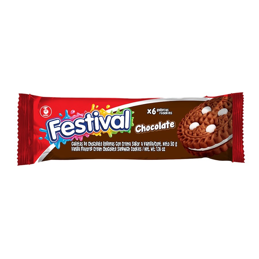 Fracción Galleta Festival Chocolate Paquete x 6Uni
