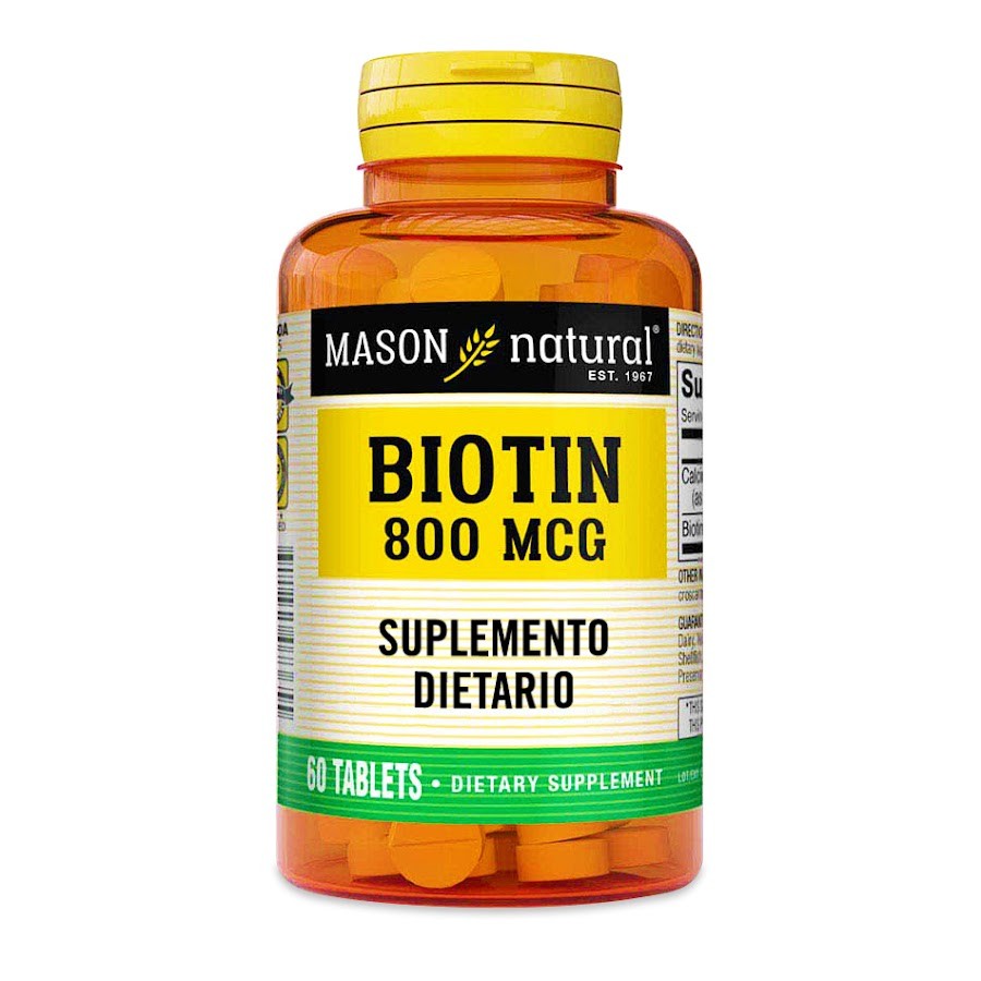 Biotin 800mcg Mason Natural x 60Tab